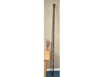 A vintage woven quiver with