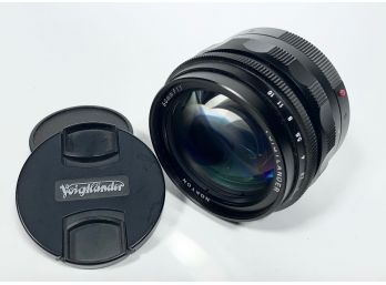 A Voigtlander Nokton 50mm f1.1 lens