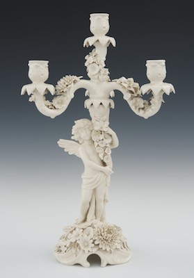 A Von Schierholz Large Porcelain