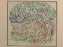 A Vorticist school watercolour