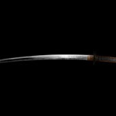 A Wakizashi
blade signed Hizen