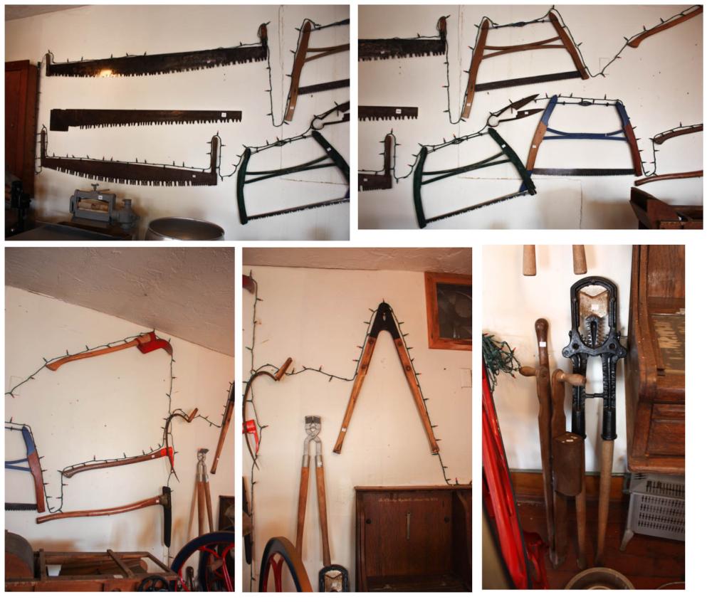 A WALL OF VINTAGE AND ANTIQUE