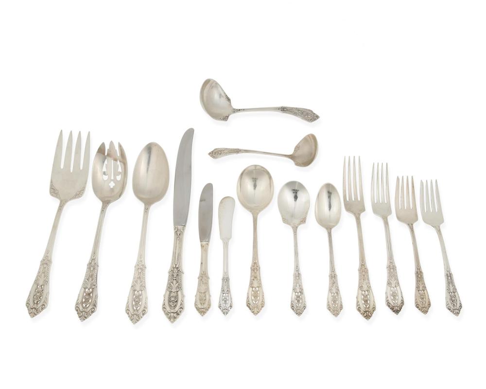 A WALLACE "ROSE POINT" STERLING