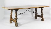 A walnut table Spanish 17th ce