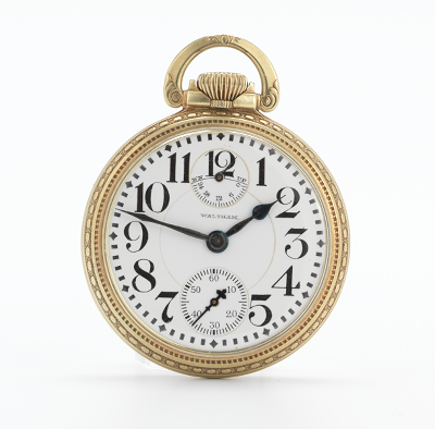 A Waltham 23 Jewel Vanguard Down
