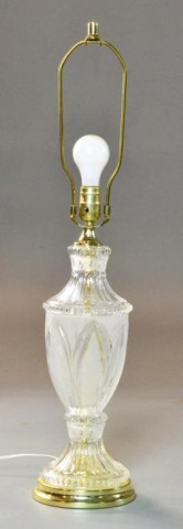 A Waterford Crystal LampVase form