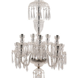 A Waterford Cut Glass Ten-Light