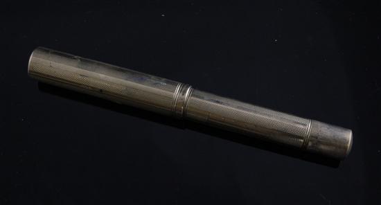 A Watermans Ideal 9ct gold overlaid