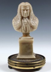 A WAX BUST - of John Scott 1st