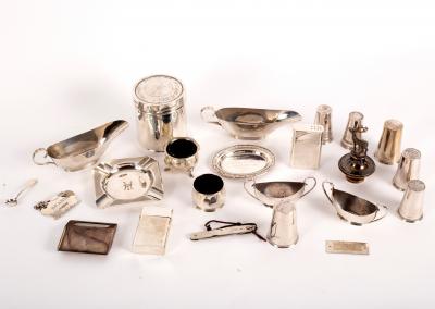 A WD & HO Wills silver cigarette