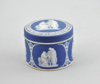 A Wedgwood Blue Jasper Jar,