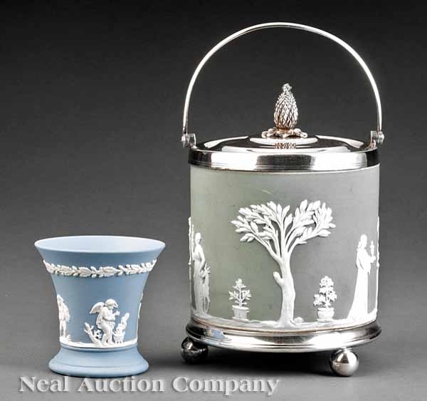 A Wedgwood Gray-Green Jasperware