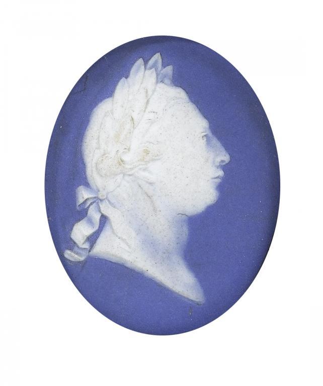 A WEDGWOOD JASPER PORTRAIT