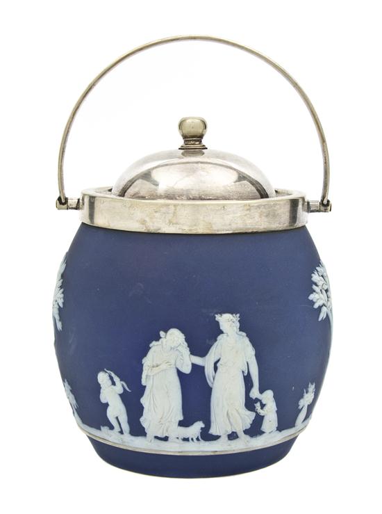 A Wedgwood Jasperware Silverplate