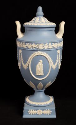 A Wedgwood pale blue jasper