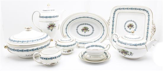 A Wedgwood Porcelain Partial Dinner
