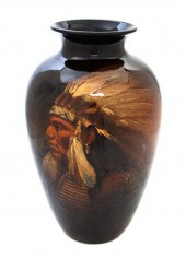 A Weller Louwelsa Pottery Vase