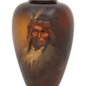 A Weller Louwelsea Indian Vase