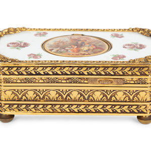 A West German Gilt Metal and Enamel