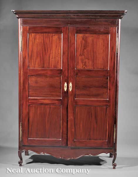 A West Indies Purpleheart Armoire