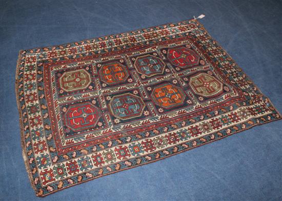 A Western Anatolian rug with two