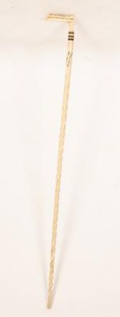 A whalebone and tooth walking