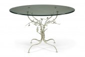 A WHIMSICAL SILVERED METAL AND