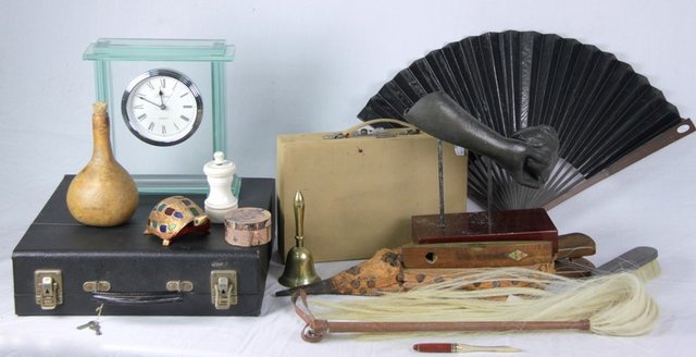 A whisk and a quantity of sundries