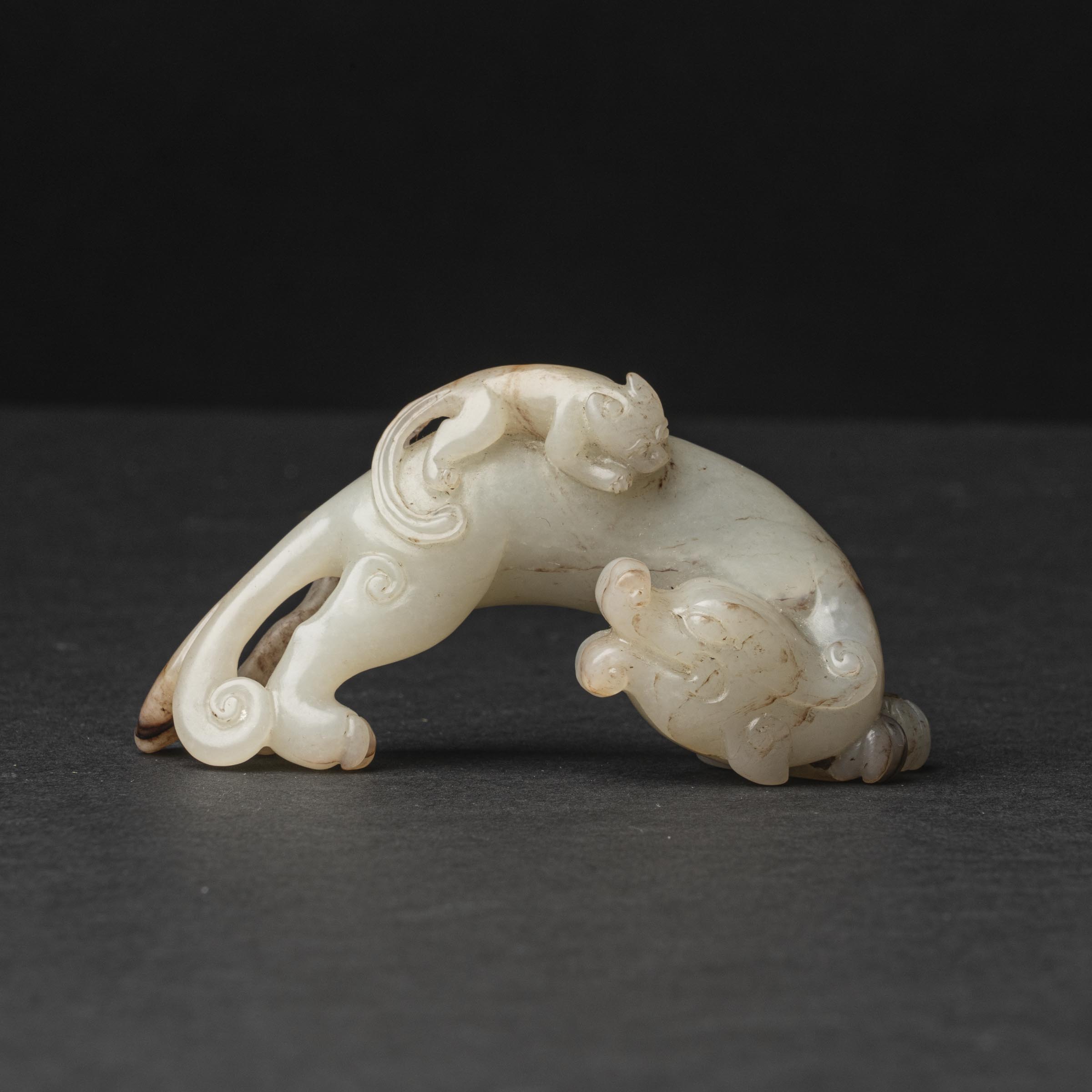 A White and Russet Jade 'Dragon'