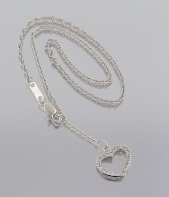 A White Gold and Diamond Ankle