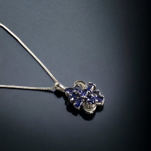 A WHITE GOLD ON STERLING SILVER