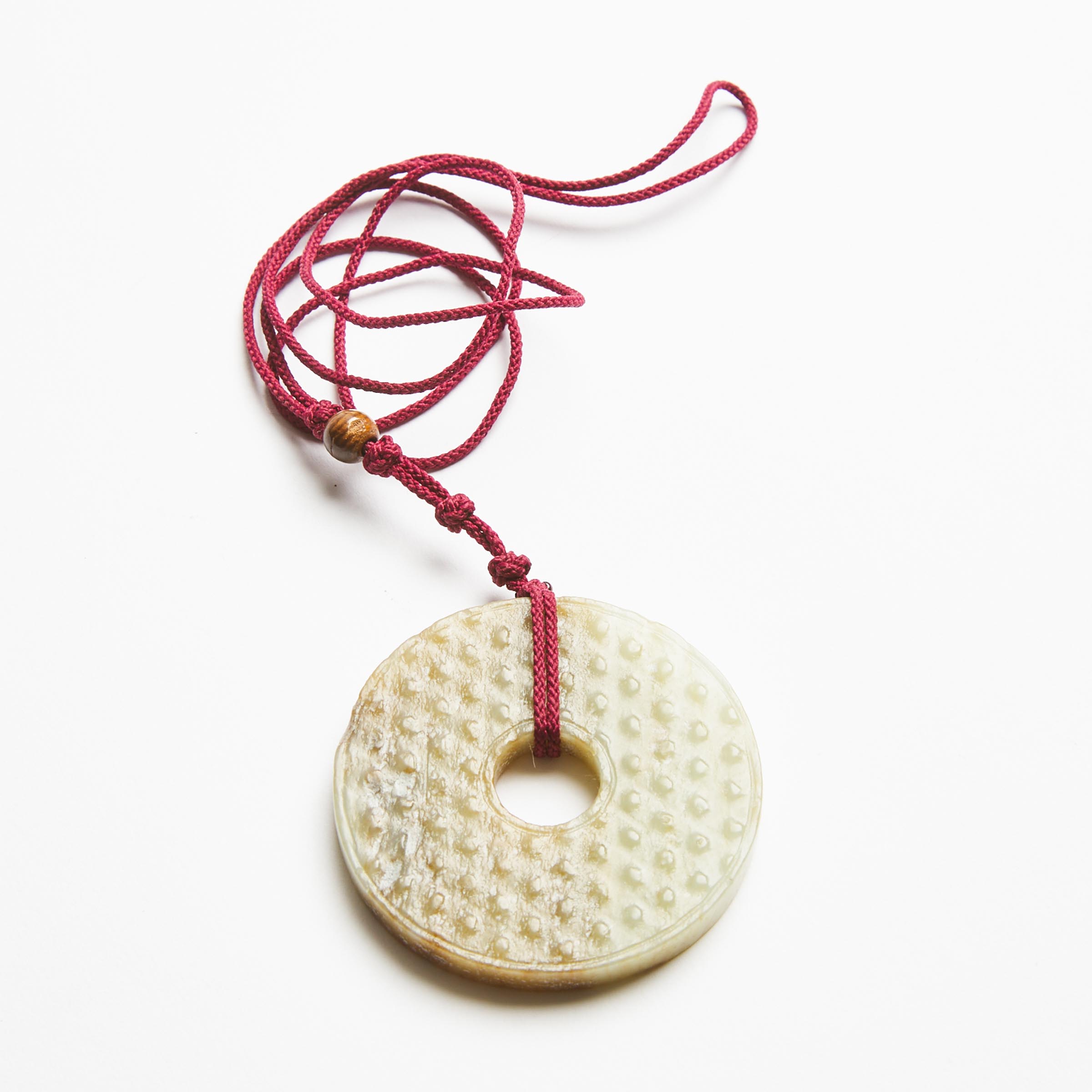 A White Jade Bi Disc, Ming