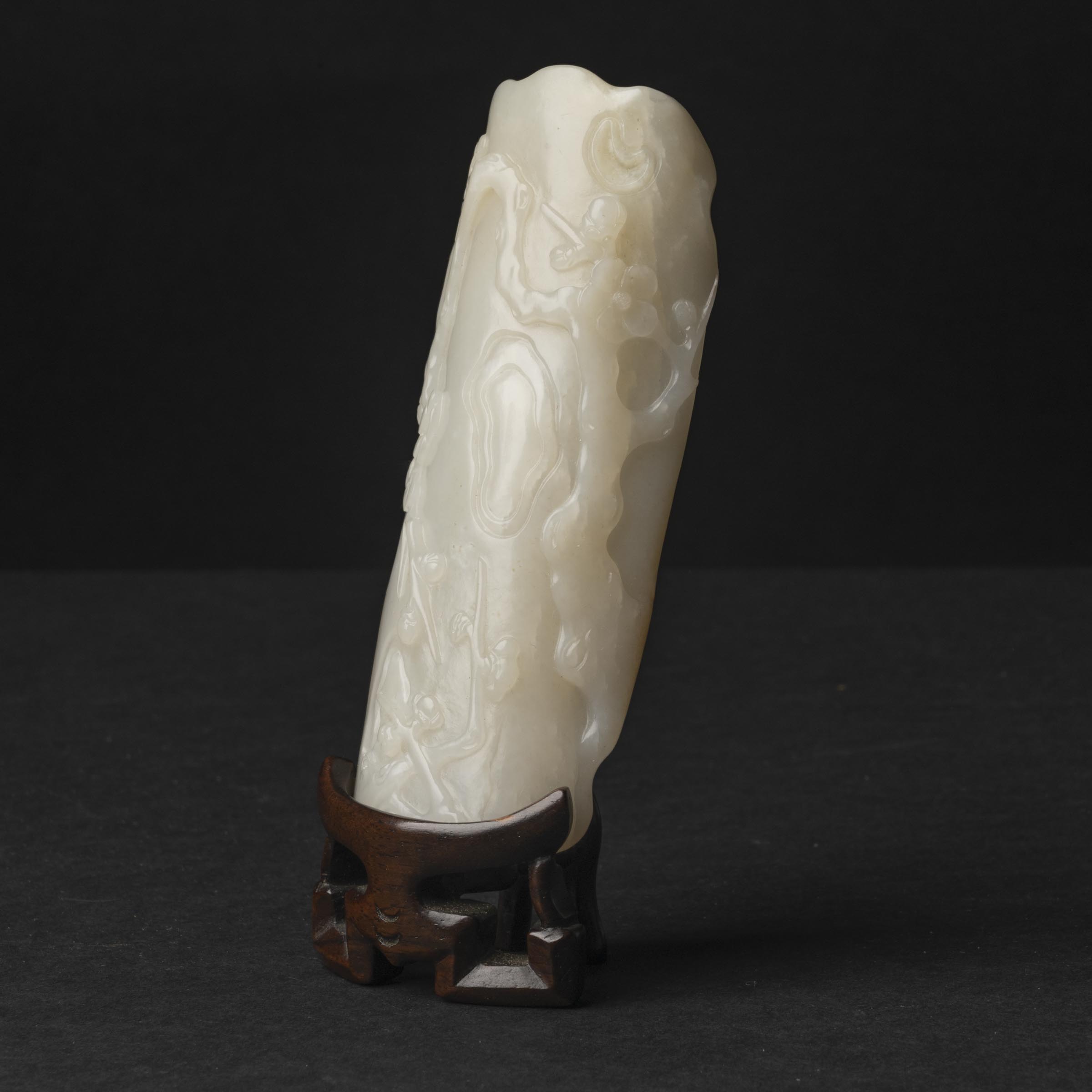 A White Jade 'Plum Blossom' Wrist