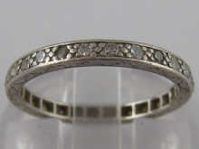 A white metal (tests platinum)