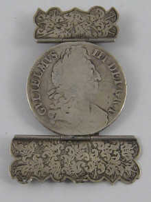 A white metal (tests silver)