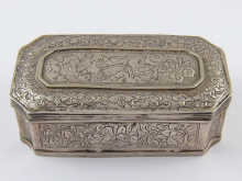 A white metal (tests silver)