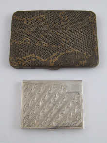 A white metal (tests silver)