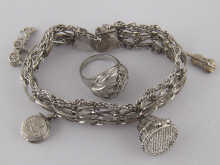A white metal (tests silver)