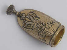A white metal (tests silver) candle