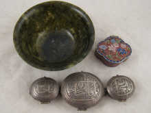 A white metal (tests silver)