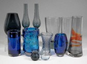 A Whitefriars blue glass knobb