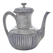 A WHITING STERLING TEAPOT, RET