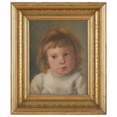 A. WICKHAM: PORTRAIT OF A GIRL