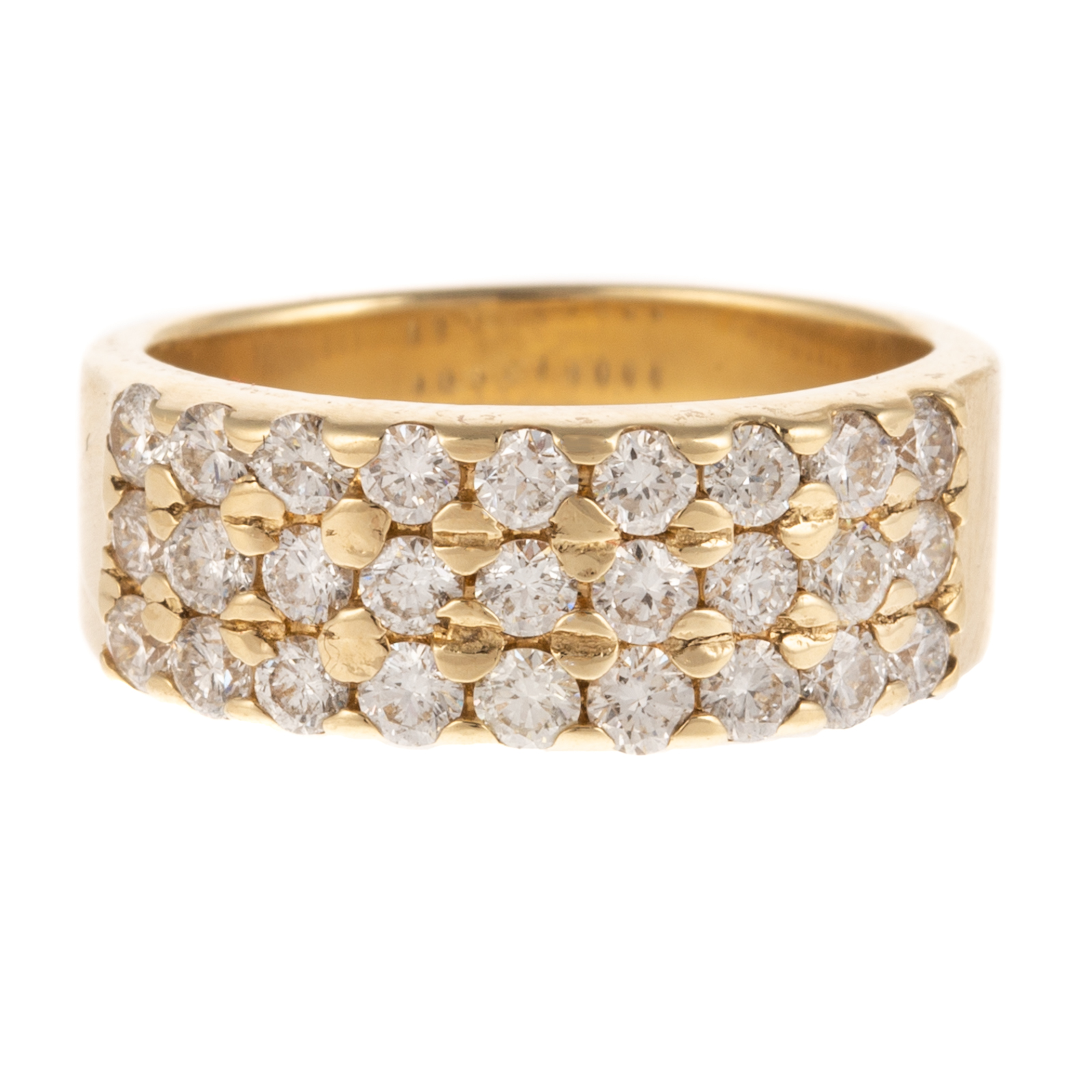 A WIDE 1.20 CTW DIAMOND HALF-BAND