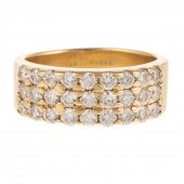 A WIDE 1.20 CTW DIAMOND HALF-B