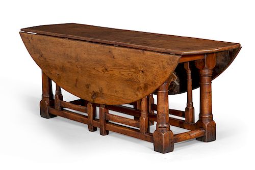 A WILLIAM AND MARY OAK DOUBLE