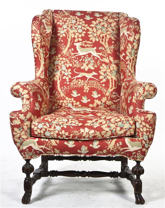 *A William and Mary Style Wing Back