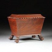 A WILLIAM IV CARVED MAHOGANY C