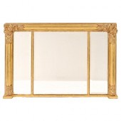 A William IV giltwood overmant