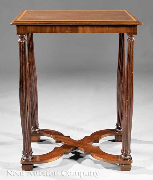 A William IV Inlaid Mahogany Center